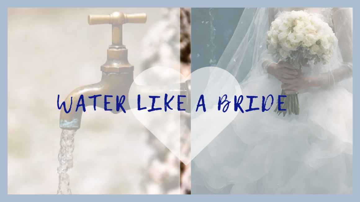 They Really Value Clean Water: Just Like a Bride