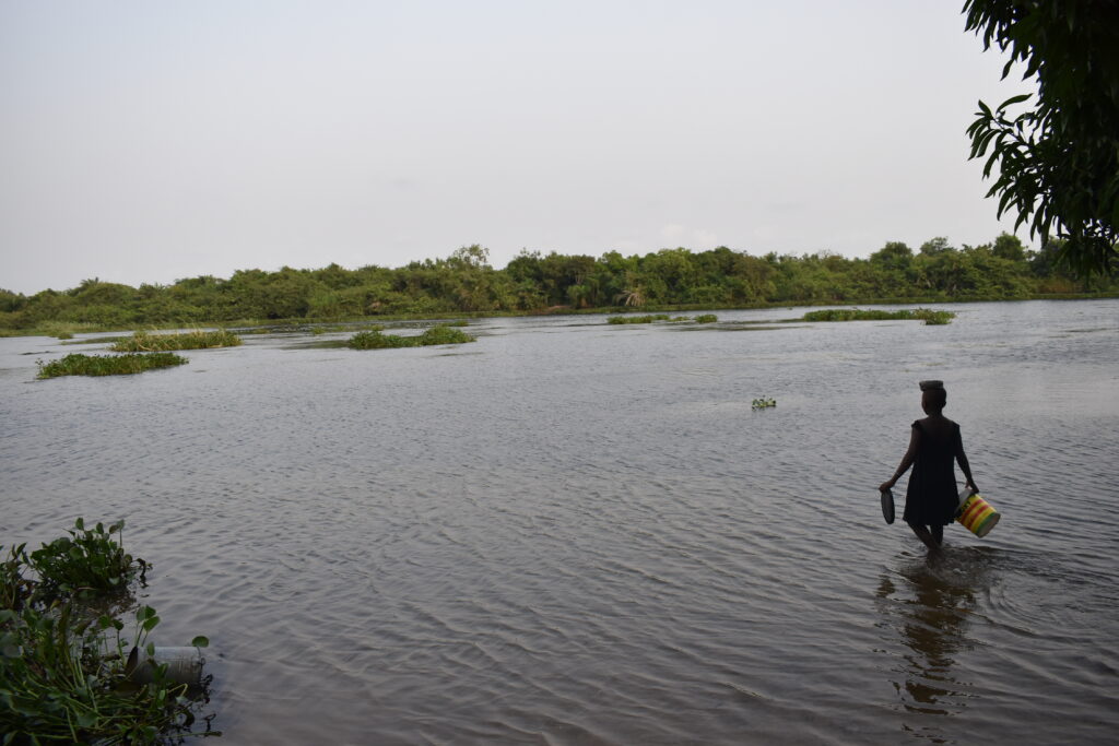 Fetching water from the river